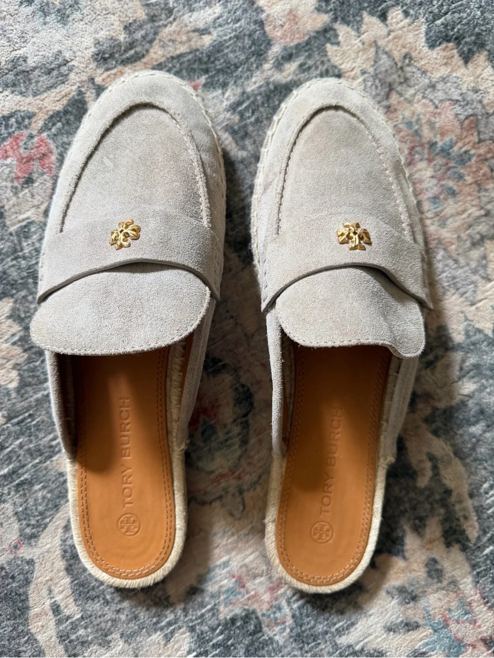 Tory Burch | Seaside Mule Espadrille Natural Suede Classic Taupe, size 10.5